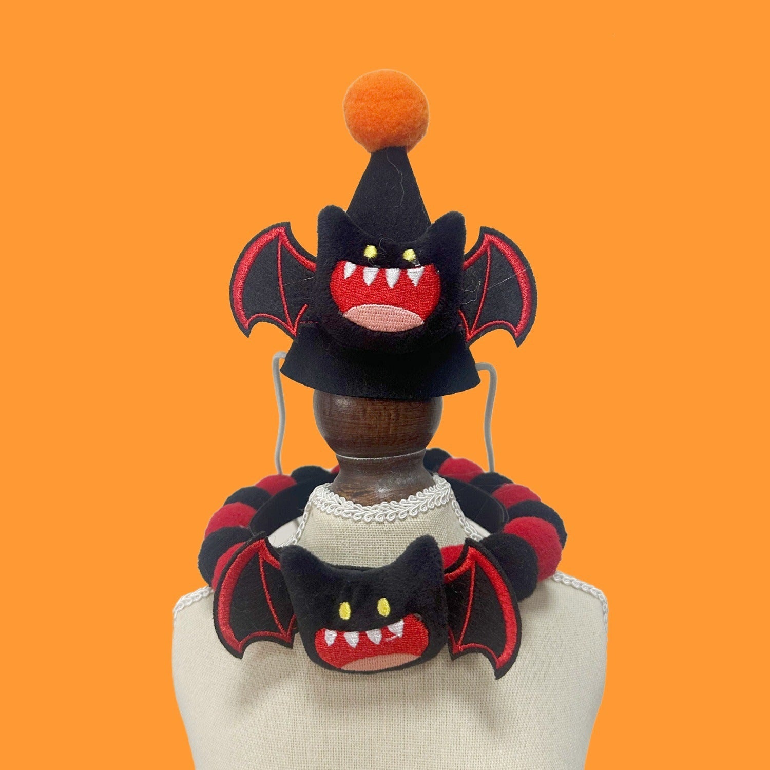 Halloween Pom-Pom Pet Collars & Hat Sets - Image 25