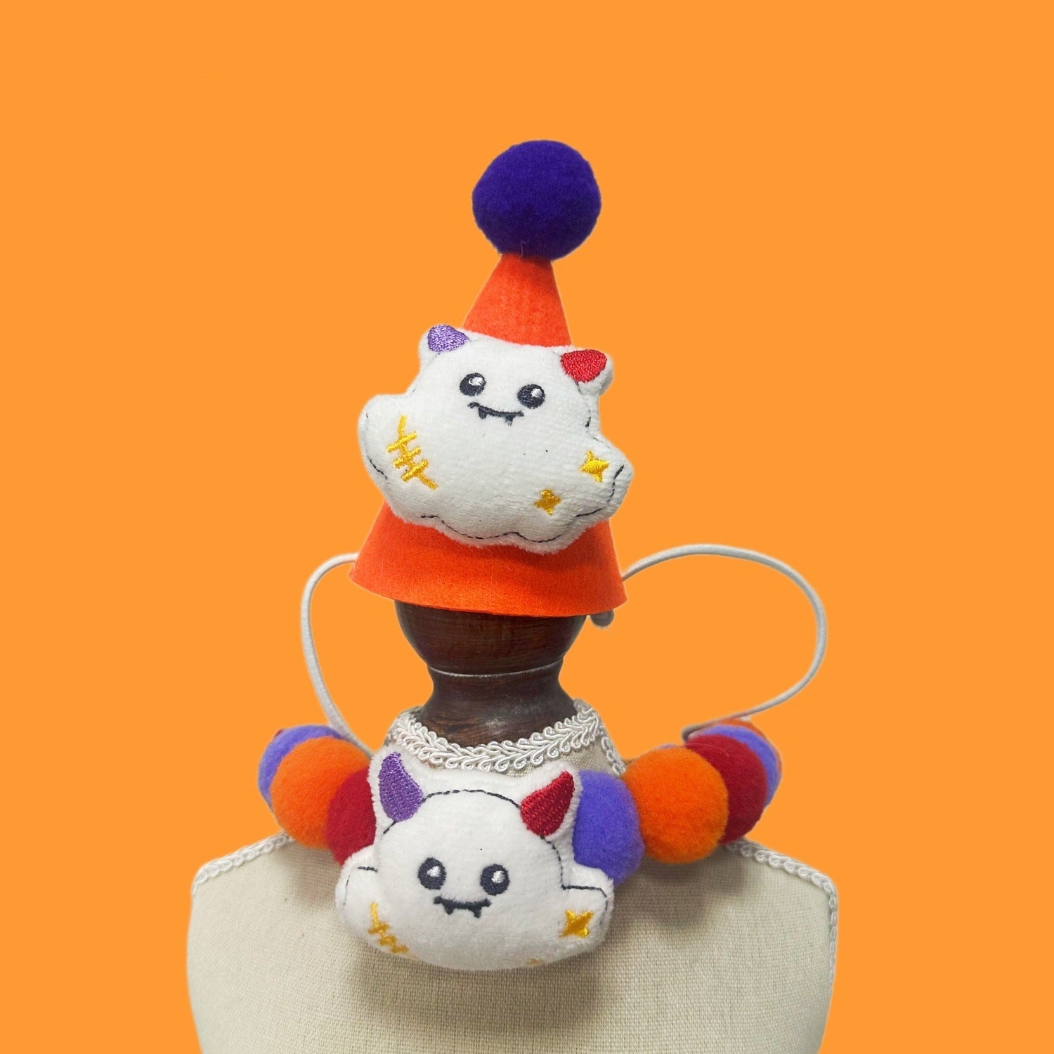 Halloween Pom-Pom Pet Collars & Hat Sets - Image 26