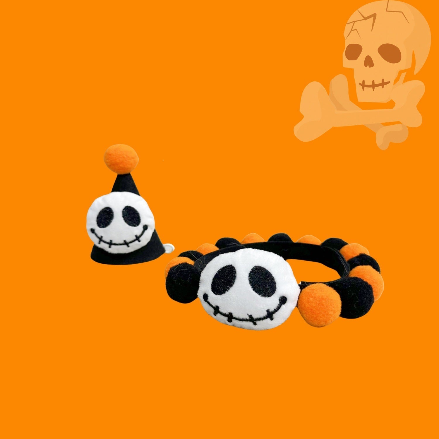 Halloween Pom-Pom Pet Collars & Hat Sets - Image 34