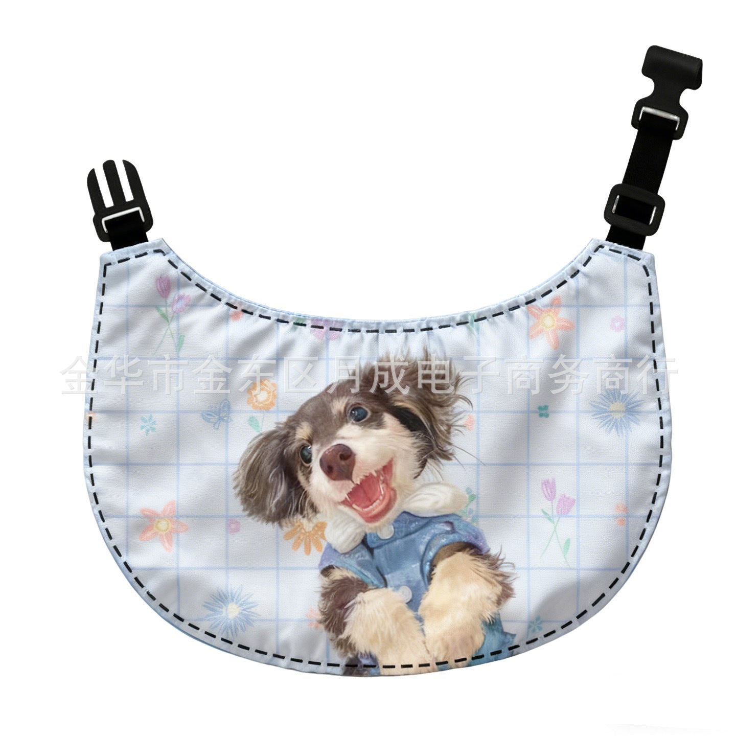 Whimsical Storybook Illustrated Pet Cotton Drool Bib - Image 5
