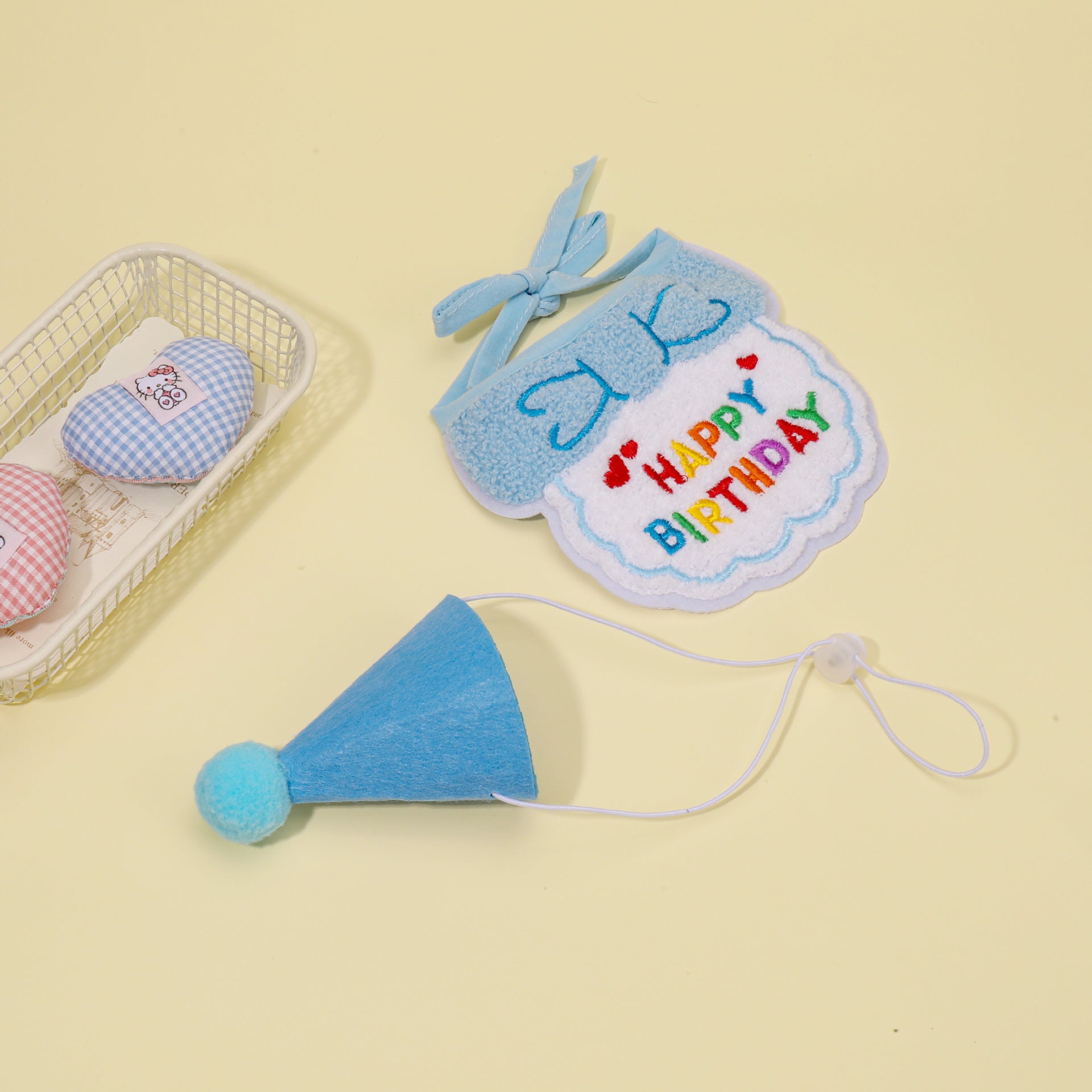 Celebration Milestone Pet Birthday Crown Hat & Bandana Set - Image 3