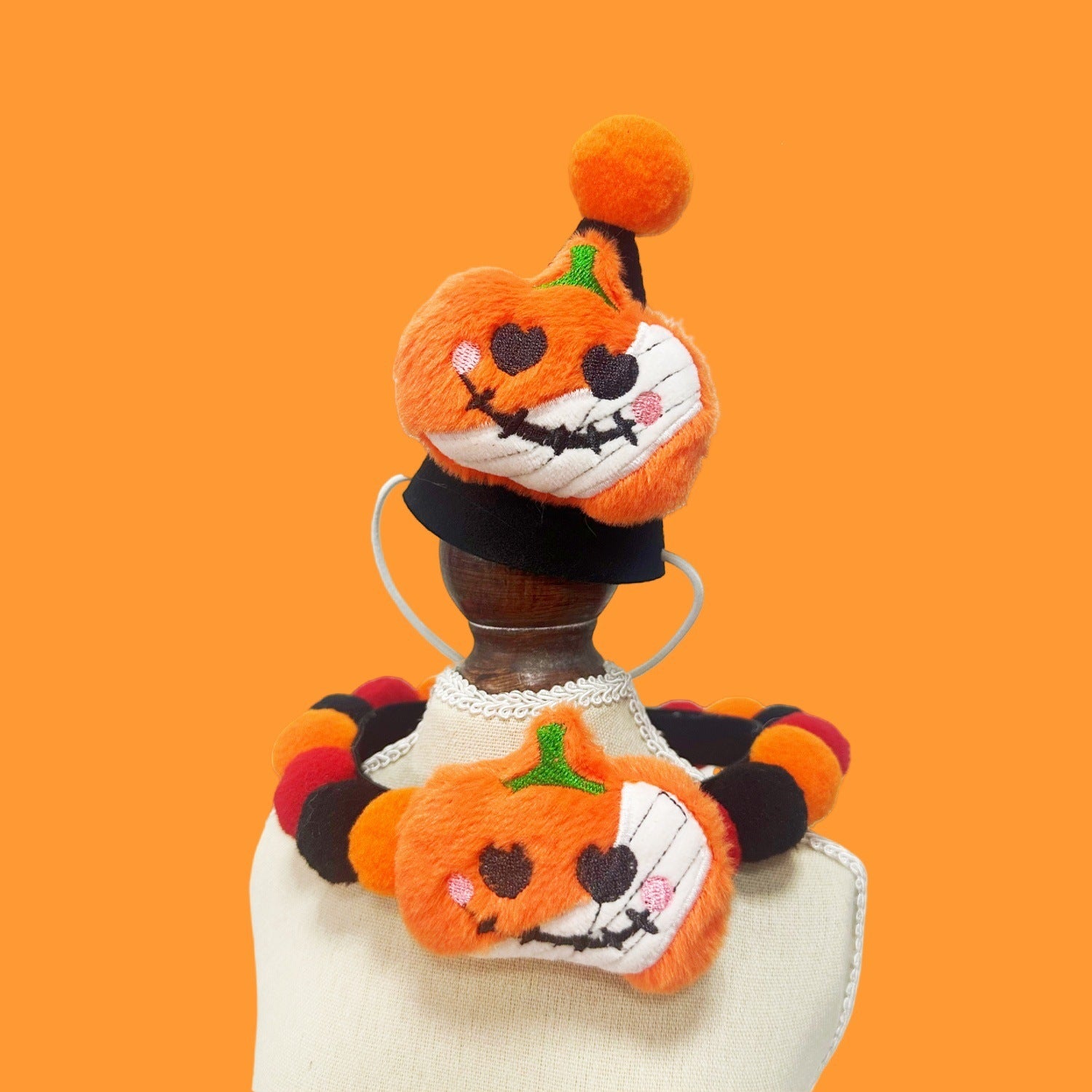 Halloween Pom-Pom Pet Collars & Hat Sets - Image 30