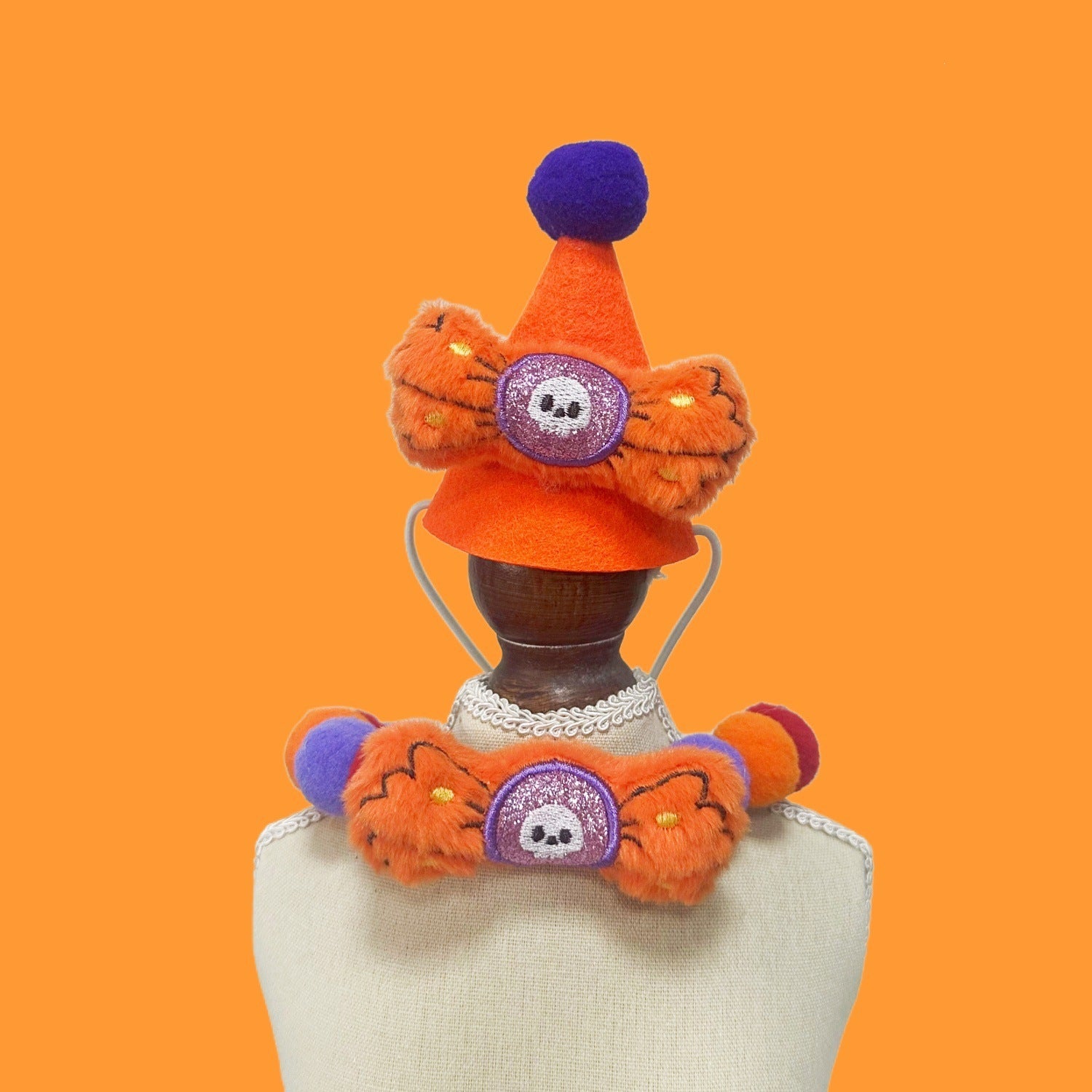 Halloween Pom-Pom Pet Collars & Hat Sets - Image 27