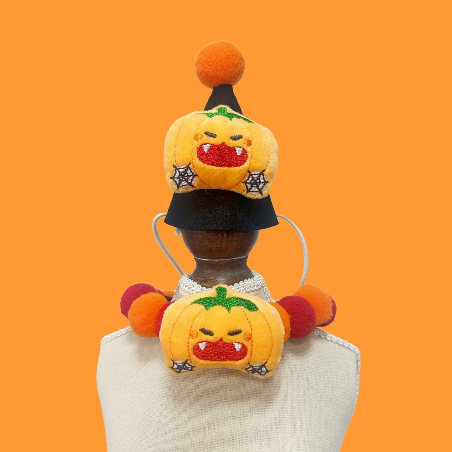 Halloween Pom-Pom Pet Collars & Hat Sets - Image 31