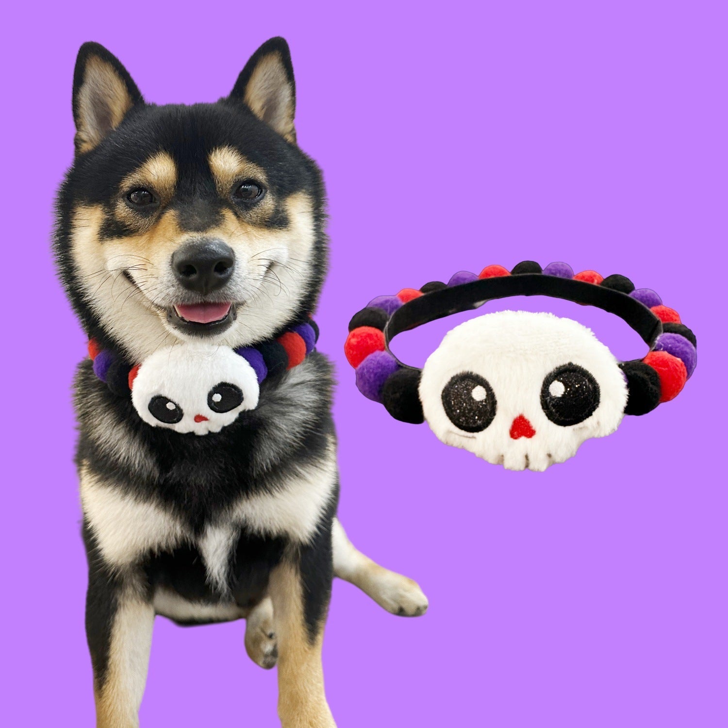 Halloween Pom-Pom Pet Collars & Hat Sets - Image 7