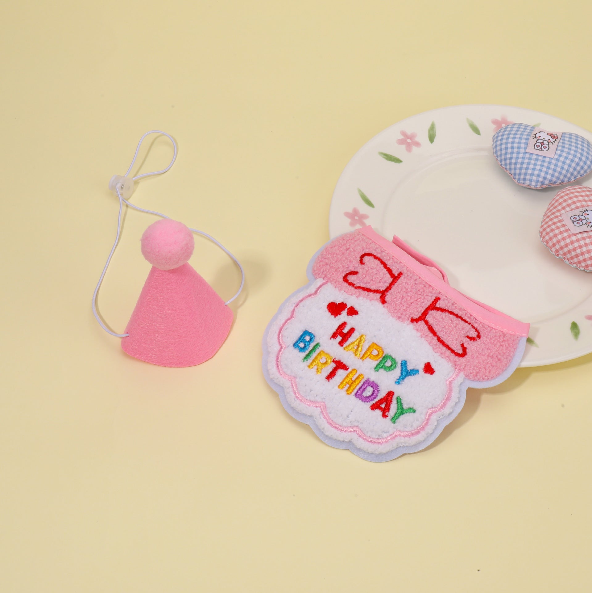Celebration Milestone Pet Birthday Crown Hat & Bandana Set - Image 4