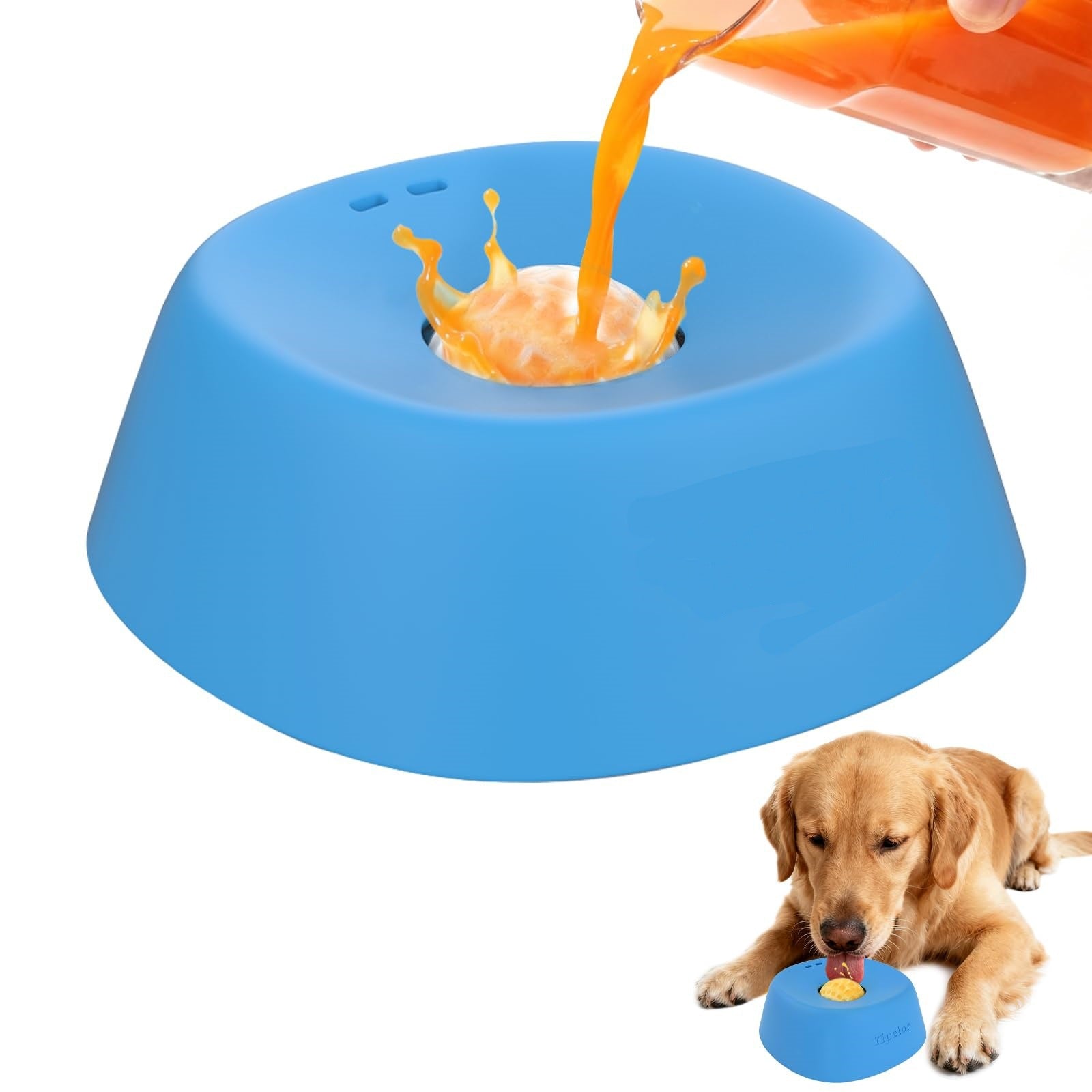 Calming Silicone Lick Bowl & Slow Feeder for Dogs