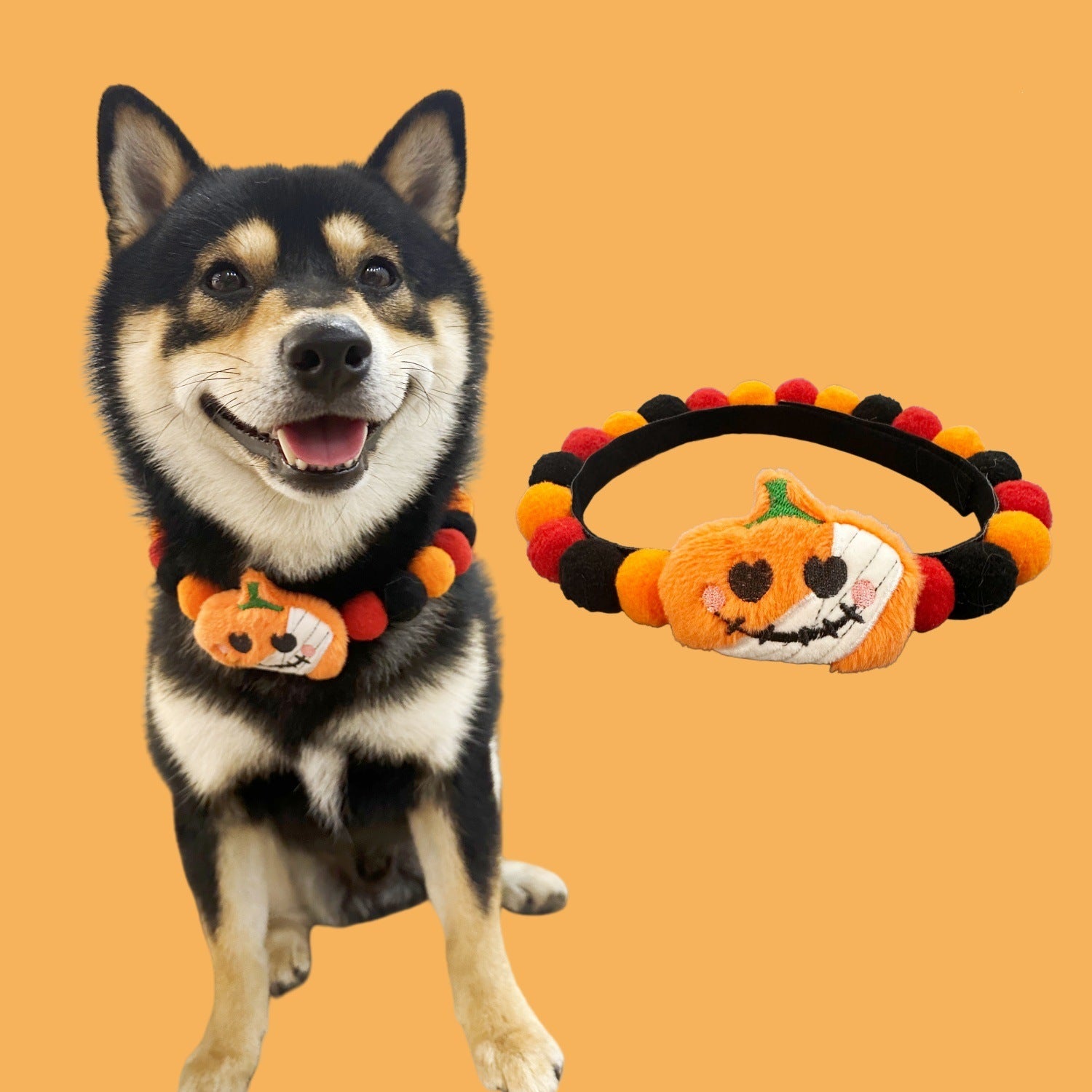 Halloween Pom-Pom Pet Collars & Hat Sets - Image 8
