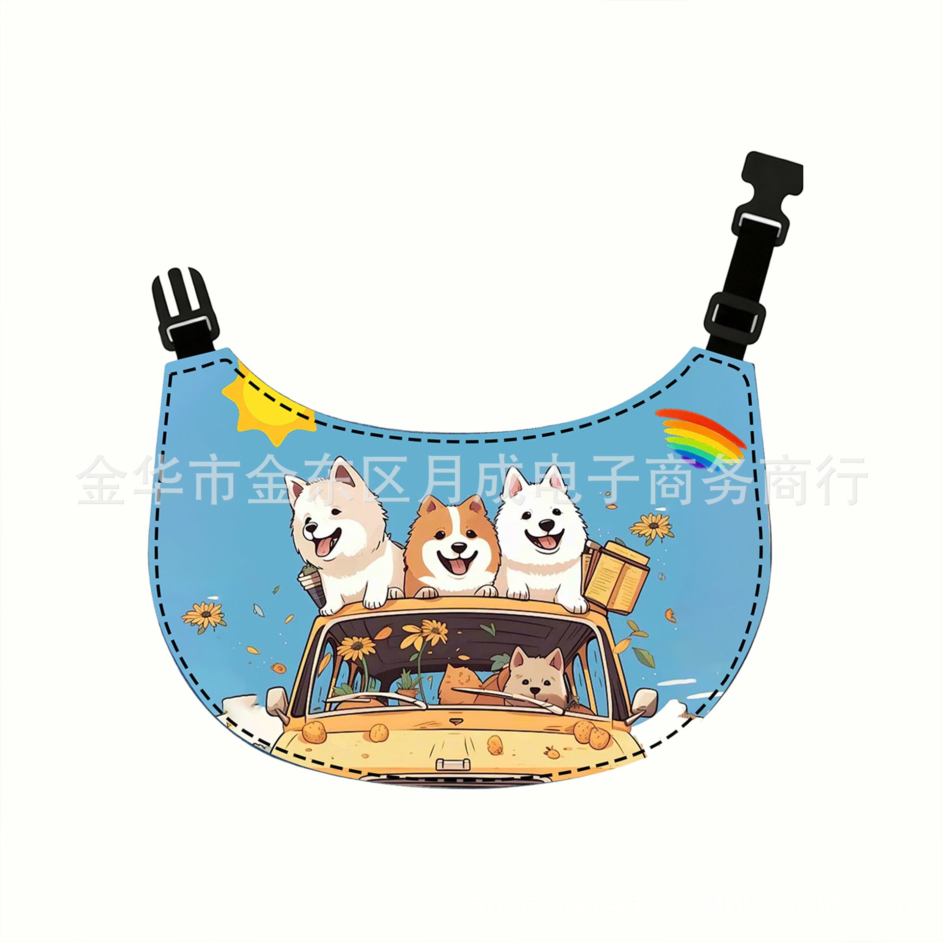 Whimsical Storybook Illustrated Pet Cotton Drool Bib - Image 6