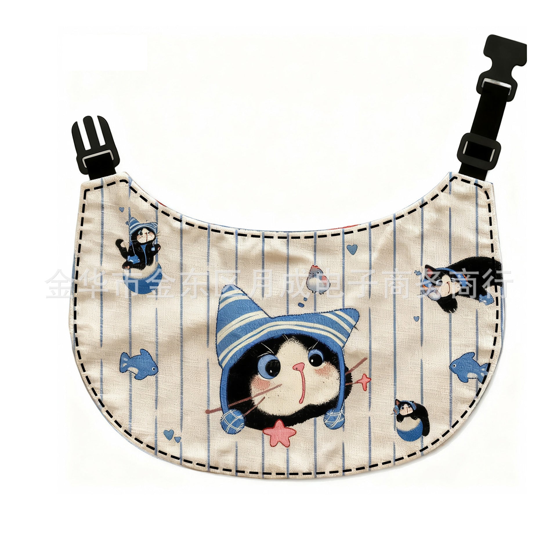 Whimsical Storybook Illustrated Pet Cotton Drool Bib - Image 9