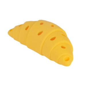 Artisan French Croissant Silicone Treat-Dispensing Dog Toy