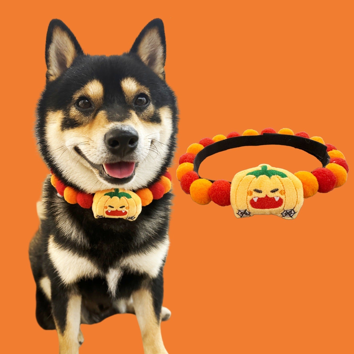 Halloween Pom-Pom Pet Collars & Hat Sets - Image 9