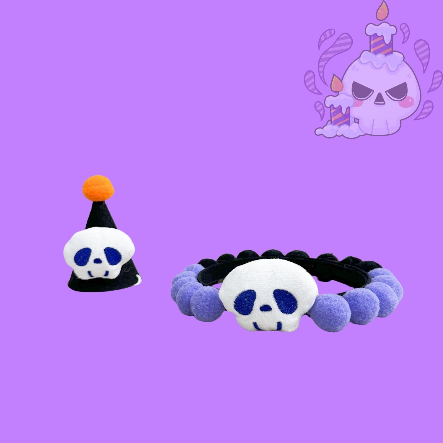 Halloween Pom-Pom Pet Collars & Hat Sets - Image 37
