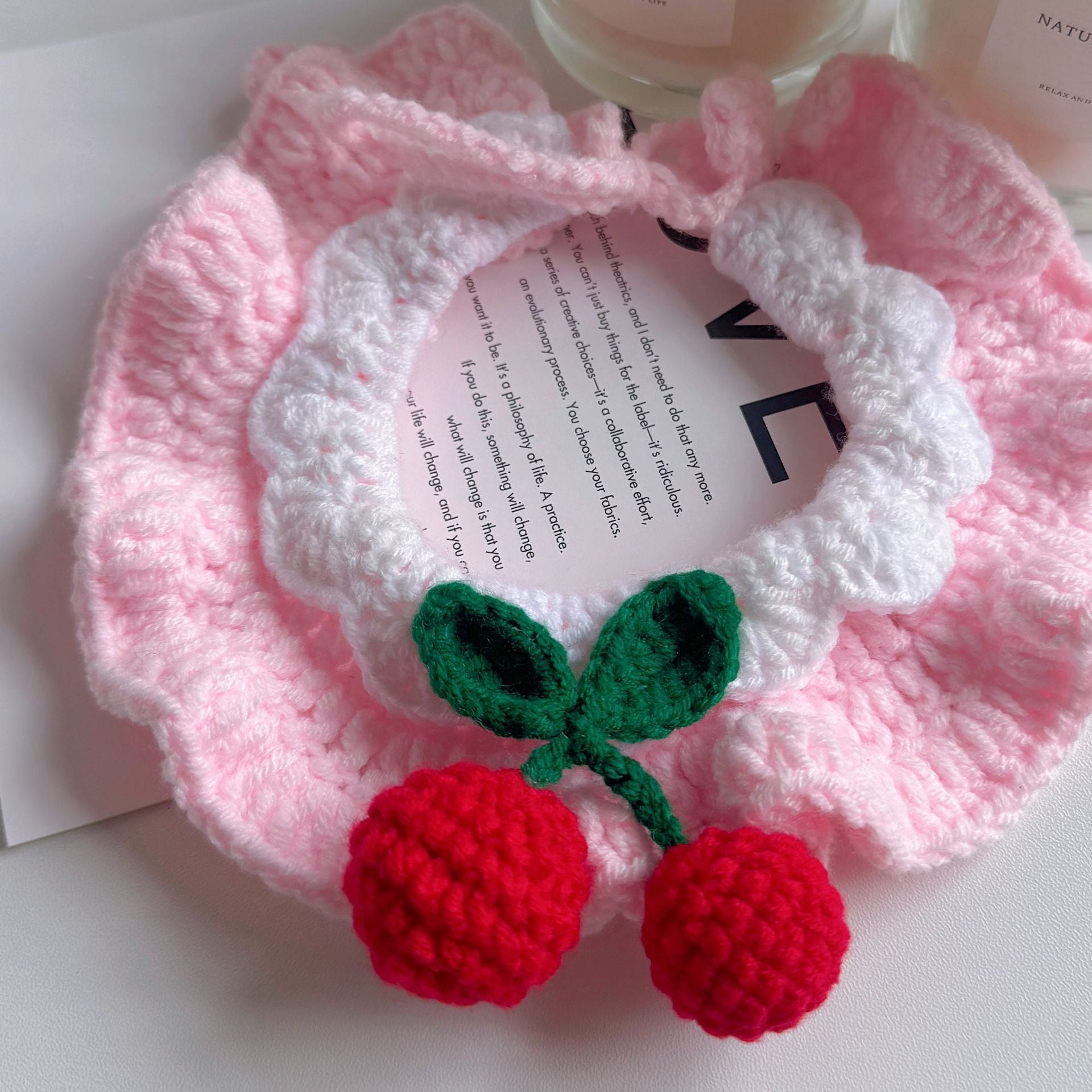 Knitted Pet Collars & Bibs for Cats and Dogs - Image 24