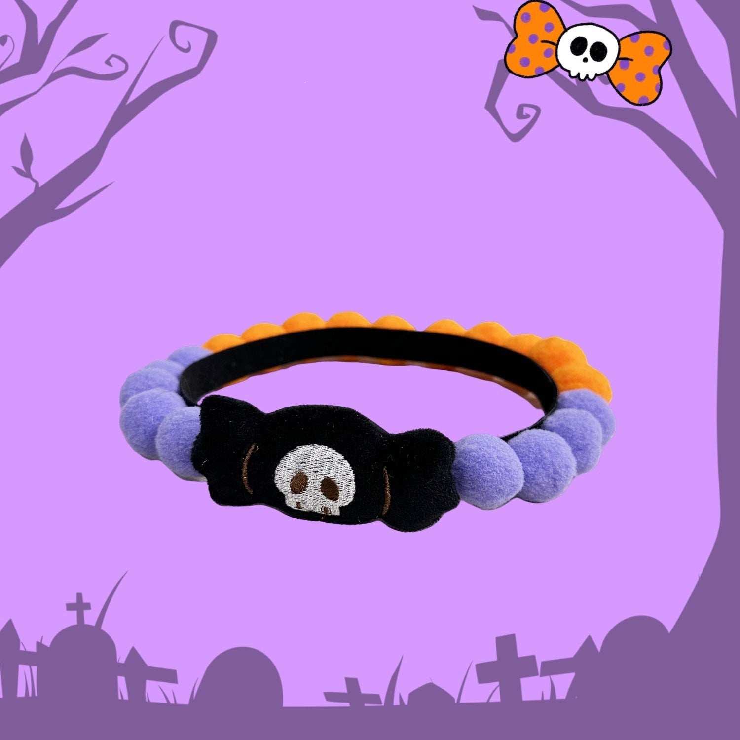 Halloween Pom-Pom Pet Collars & Hat Sets - Image 21