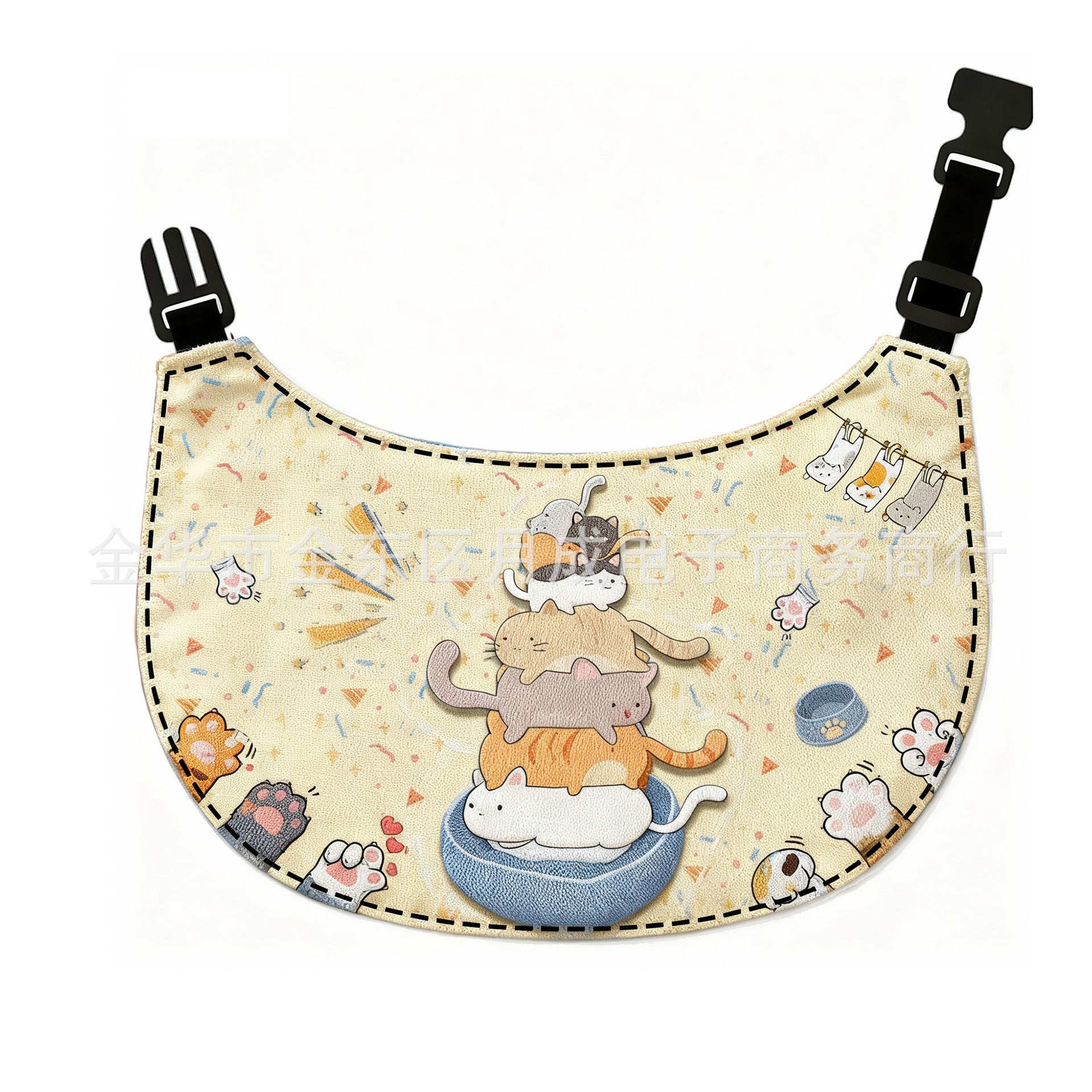 Whimsical Storybook Illustrated Pet Cotton Drool Bib - Image 11