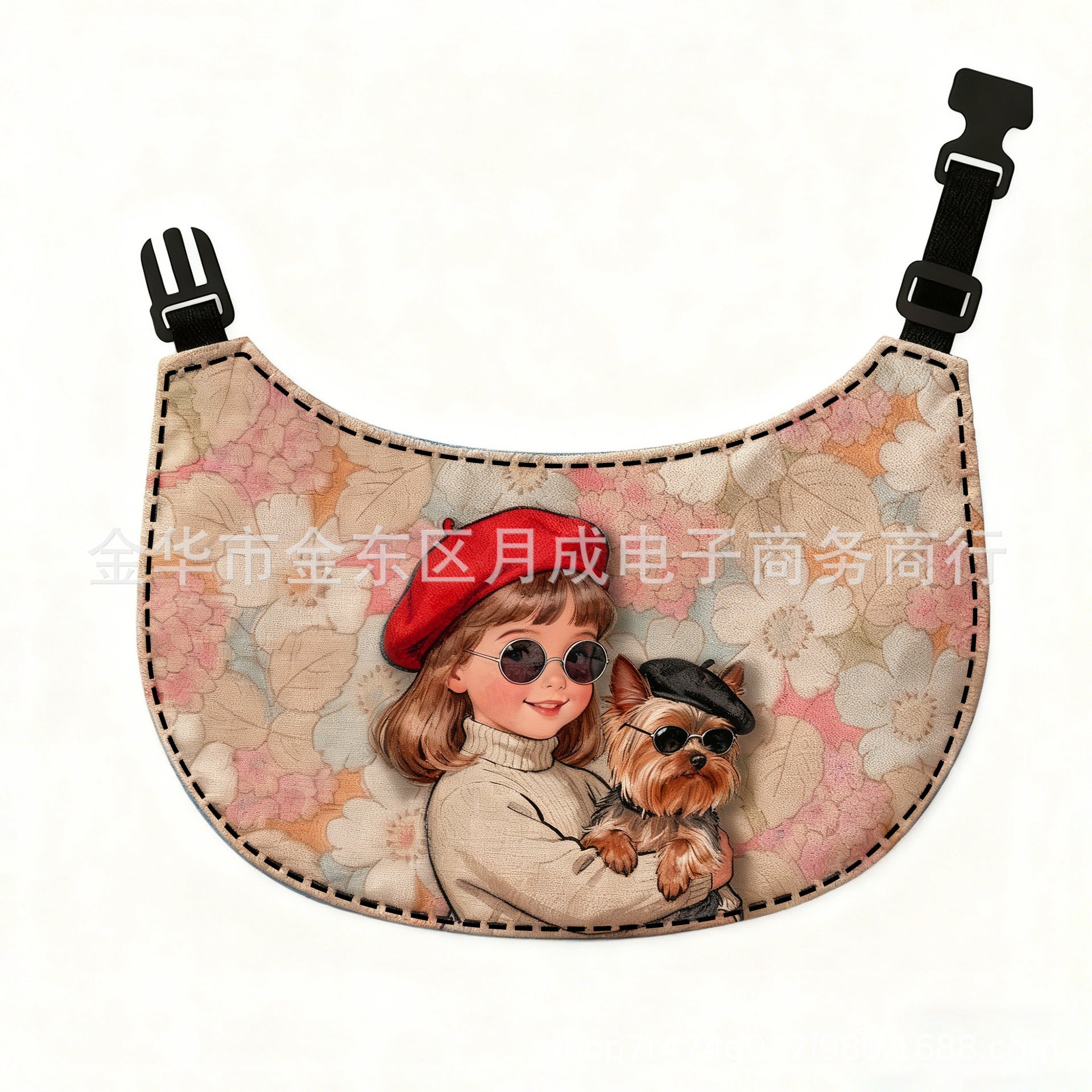 Whimsical Storybook Illustrated Pet Cotton Drool Bib - Image 13