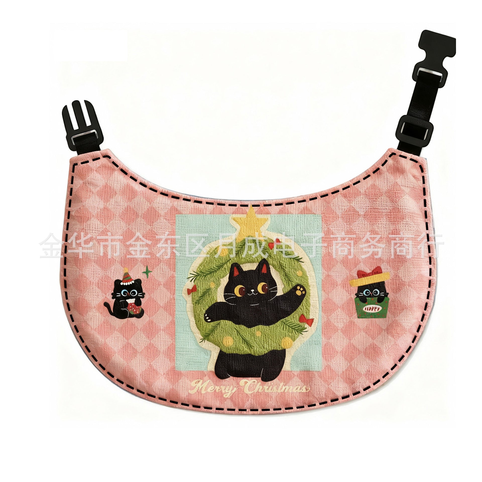 Whimsical Storybook Illustrated Pet Cotton Drool Bib - Image 7