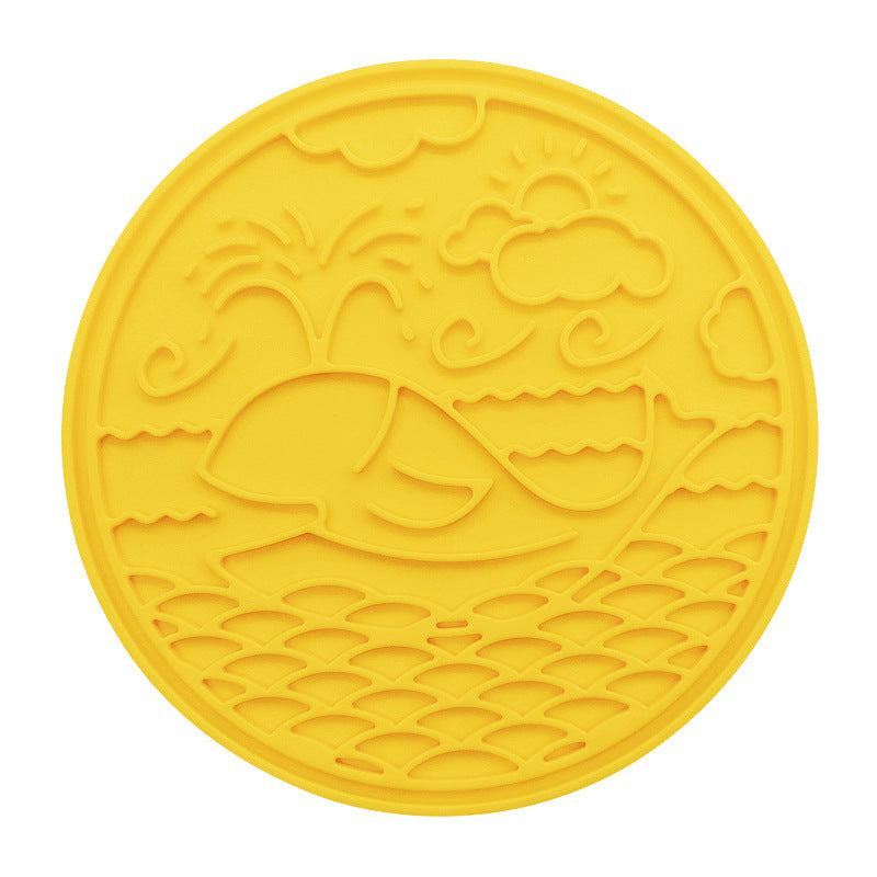Whale Calming Silicone Lick Mat with Strong Suction Cups