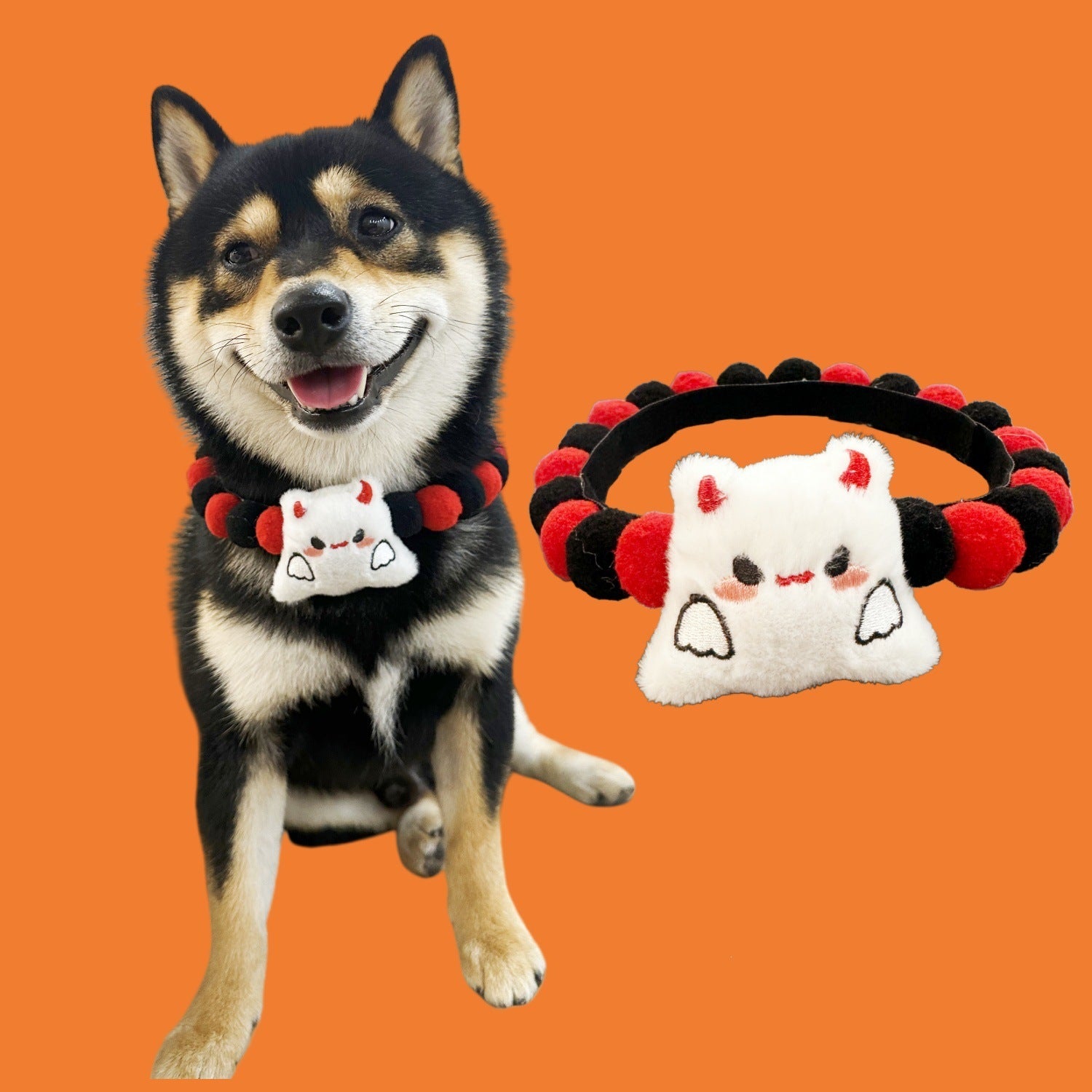 Halloween Pom-Pom Pet Collars & Hat Sets - Image 6