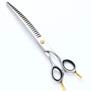 440C H005 7-Inch Curved Fishbone Grooming Shears - supplier catalog photo