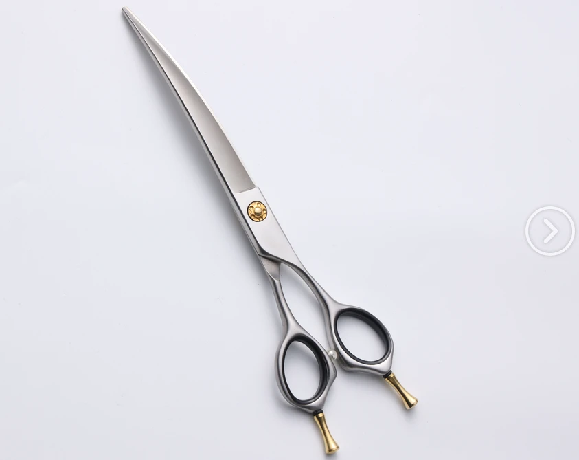 440C H006 7-Inch Curved Grooming Scissors - supplier catalog photo