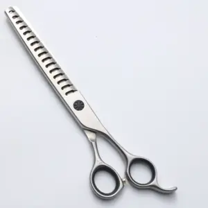 440C H019 7-Inch Straight Fishbone Grooming Shears - supplier catalog photo