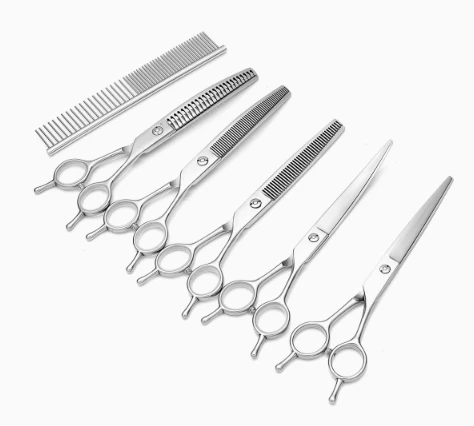 9CR 7-Inch Grooming Scissors Set - supplier catalog photo