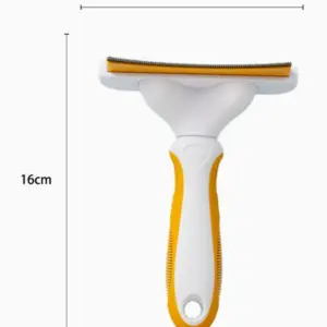 Green Medium Pet Deshedding Comb - supplier catalog photo