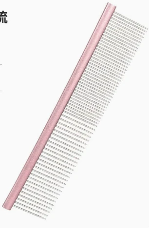 Large Size Pink Pet Grooming Comb - supplier catalog photo