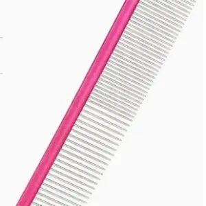 Large Size Rose Red Pet Grooming Comb - supplier catalog photo