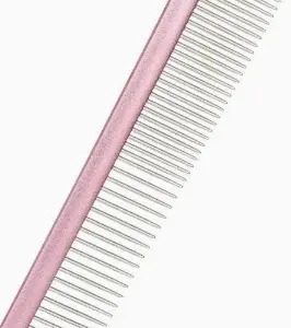 Medium Size Pink Pet Grooming Comb - supplier catalog photo