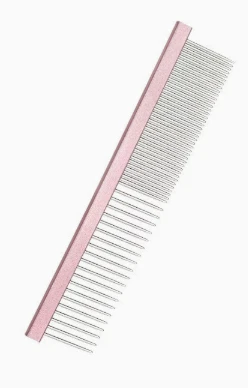 Small Size Pink Pet Grooming Comb - supplier catalog photo