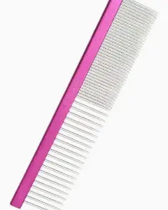 Small Size Rose Red Pet Grooming Comb - supplier catalog photo