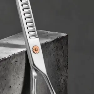 VG10 7.0-Inch Straight Fishbone Grooming Shears - supplier catalog photo