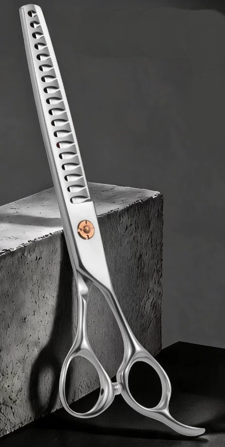 VG10 7.0-Inch Straight Fishbone Grooming Shears - supplier catalog photo