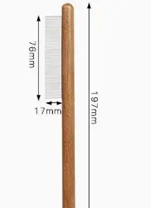 Wide Spaced Teeth Pet Grooming Comb, 23g - supplier catalog photo