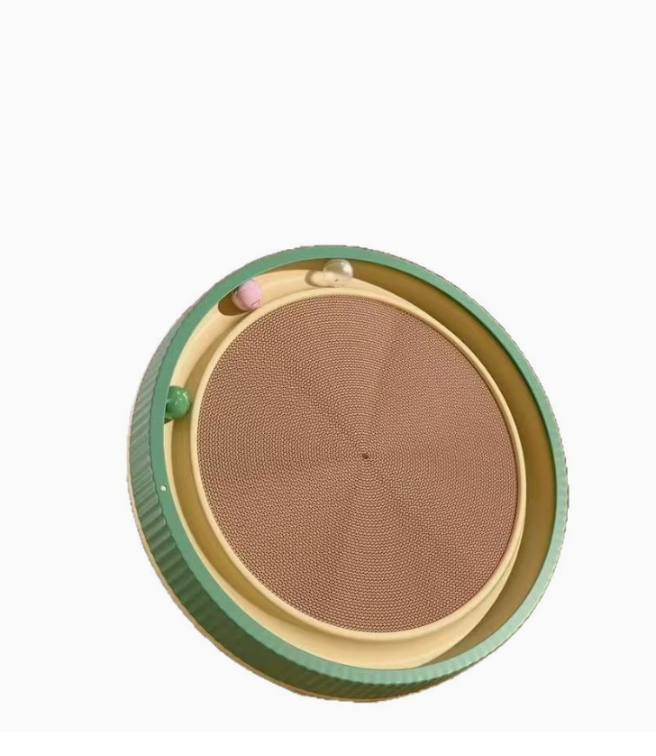 Round Cat Scratcher Bed with Ball Track