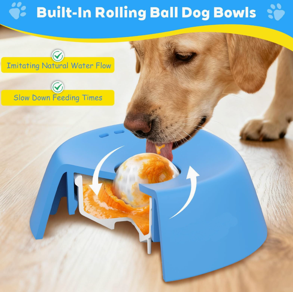 Calming Silicone Lick Bowl & Slow Feeder for Dogs - Image 3