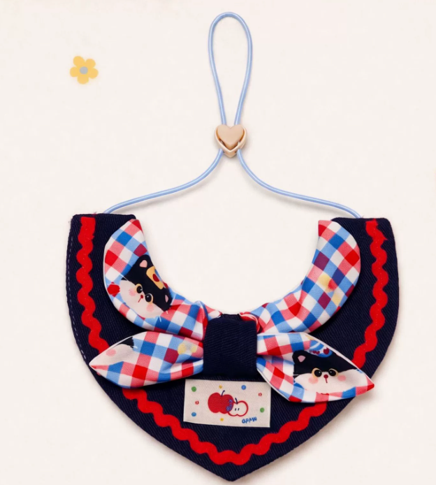 Whimsical Circus Harlequin Pet Collar & Frill Bandana - Image 6
