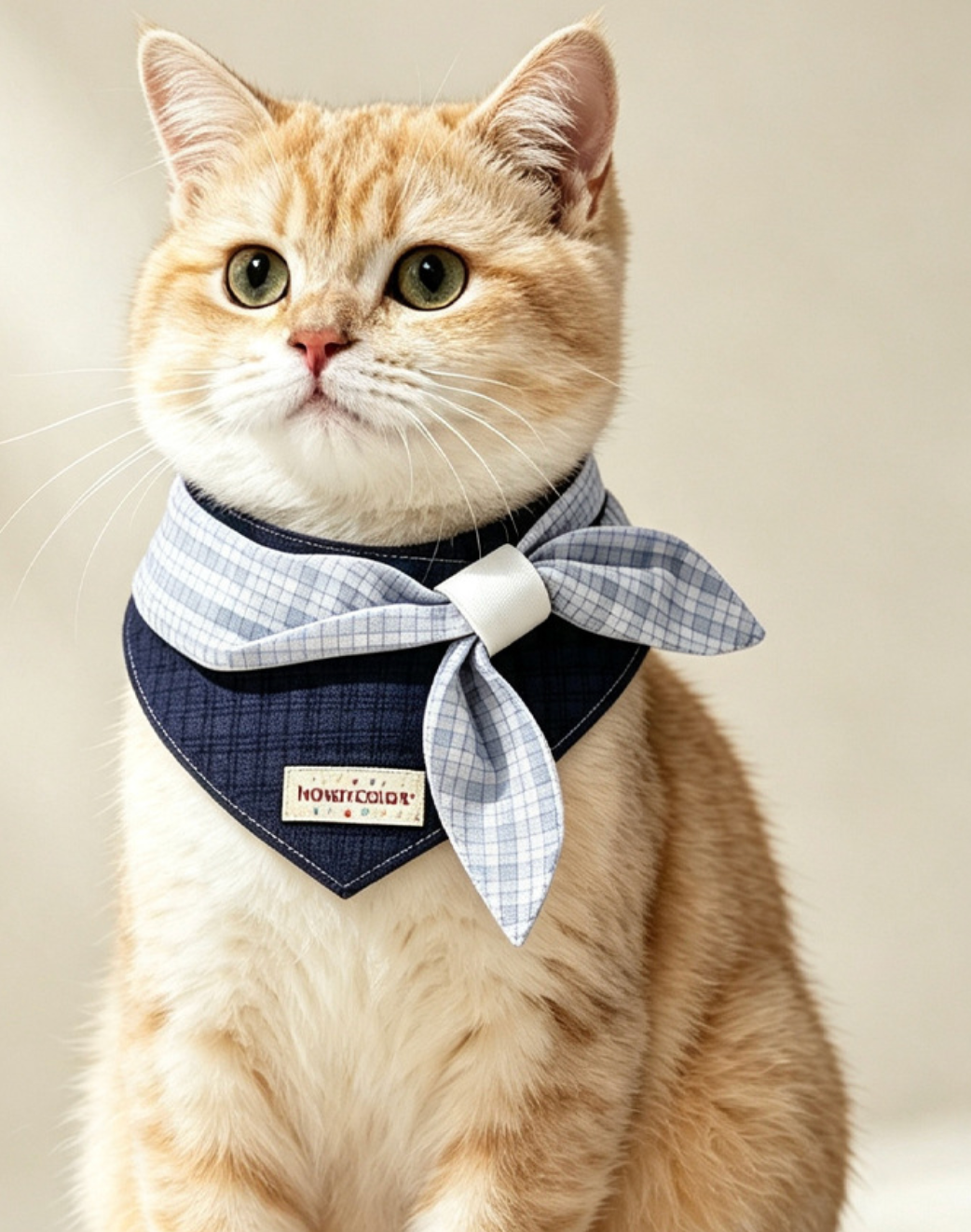 Serene Blue Ruffled Pet Bib & Drool Bandana - Image 3