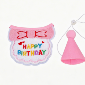 Celebration Milestone Pet Birthday Crown Hat & Bandana Set