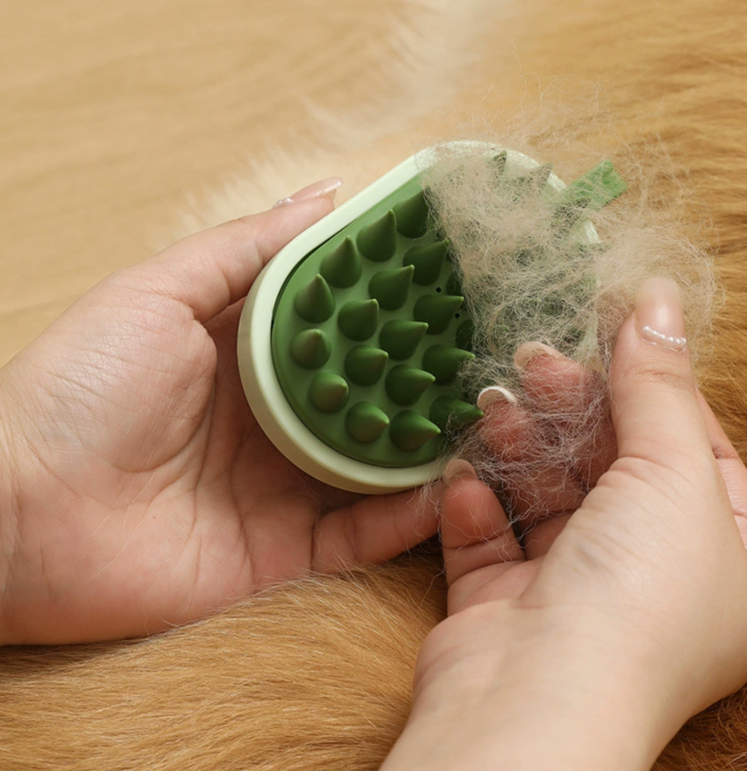 2-in-1 Pet Bath Shampoo Dispenser & Silicone Massage Brush - Image 4