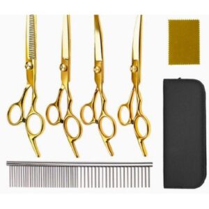 Economy 6-Inch 4Cr Grooming Set - Gold