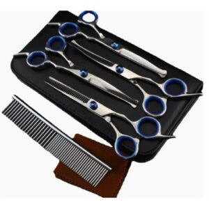 Economy 6-Inch 4Cr Grooming Set - Blue