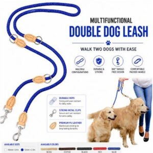 Multifunctional Double Dog Leash