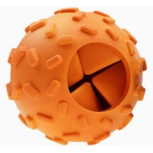 Rubber Treat-Dispensing Dog Ball