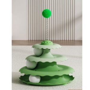 3-Tier Interactive Cat Ball Track Toy