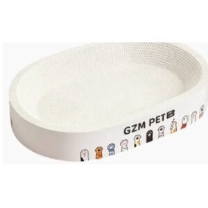White Kraft Paper Cat Scratcher Bed