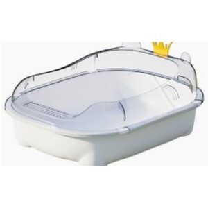 Clear-Lid Cat Litter Box